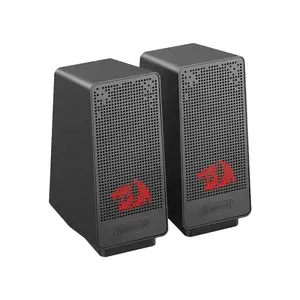 Redragon GS-513 Ranch Gaming Speakers, 2.0 Channel Stereo Audio System, Wired Connectivity, Compact Desktop Design, Clear Sound Gaming Speaker Set