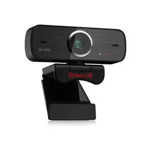 Redragon GW800 HITMAN 1080P Full HD Webcam, Full HD 1920×1080 Video Resolution, USB Plug-and-Play Connectivity, Streaming and Video Conferencing Camera, Clear Video Capture for Content Creation and Online Meetings