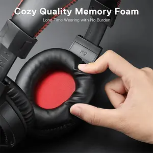 Redragon H211 CRONUS RGB Wired Gaming Headset, 40mm Audio Drivers, Stereo Sound Performance, RGB Lighting Effects, 3.5mm Audio Connectivity, Lightweight Gaming Audio Headphones