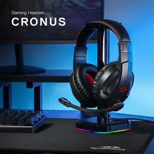 Redragon H211 CRONUS RGB Wired Gaming Headset, 40mm Audio Drivers, Stereo Sound Performance, RGB Lighting Effects, 3.5mm Audio Connectivity, Lightweight Gaming Audio Headphones