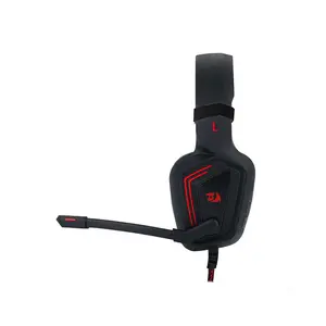 Redragon H310 MUSES Wired Gaming Headset, Virtual 7.1 Surround Sound, 50mm High-Fidelity Audio Drivers, USB Connectivity, Noise-Canceling Microphone, Lightweight Over-Ear Gaming Headset for PC and Gaming Platforms