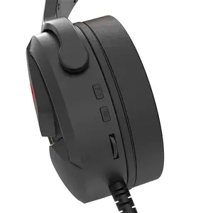 Redragon H315 REBELLION RGB Wired Gaming Headset, 40mm Audio Drivers, USB Connectivity, RGB Lighting Effects, Lightweight Gaming Audio Design, Wired Gaming Headphones
