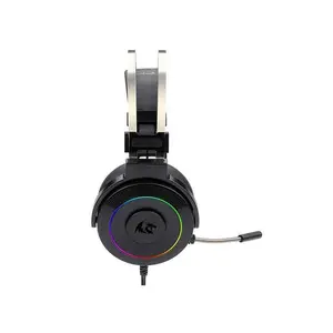 Redragon H320-RGB-1 LAMIA 2 RGB Gaming Headset, 7.1 Virtual Surround Sound, USB Connectivity, 40mm Audio Drivers, RGB Lighting Effects, Wired Gaming Audio Headphones