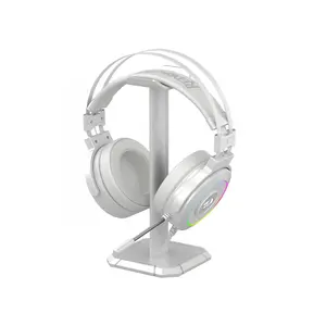 Redragon H320W LAMIA 2 RGB Gaming Headset White Edition, 7.1 Virtual Surround Sound, USB Connectivity, 40mm Audio Drivers, RGB Lighting Effects, Wired Gaming Audio Headphones