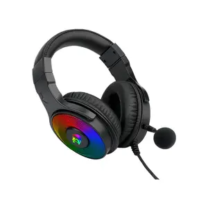 Redragon H350 PANDORA 2 RGB Gaming Headset, 50mm High-Fidelity Audio Drivers, Stereo Surround Sound Performance, RGB Lighting Effects, Wired Gaming Audio Headphones with Noise-Reducing Microphone