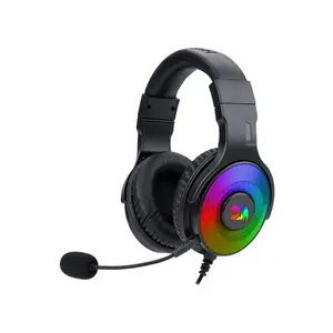 Redragon H350 PANDORA 2 RGB Gaming Headset, 50mm High-Fidelity Audio Drivers, Stereo Surround Sound Performance, RGB Lighting Effects, Wired Gaming Audio Headphones with Noise-Reducing Microphone