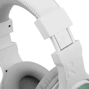 Redragon H350W-RGB-1 Pandora 2 Lunar White RGB Wired Gaming Headset, 50mm High-Fidelity Audio Drivers, RGB Lighting Effects, Detachable Noise-Reducing Microphone, USB Wired Gaming Audio Headphones