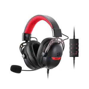 Redragon H376 BR AURORA RGB USB Gaming Headset, 7.1 Virtual Surround Sound, 40mm Audio Drivers, RGB Lighting Effects, USB Connectivity, Immersive Gaming Audio Headphones