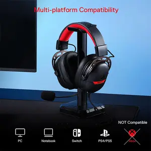 Redragon H376 BR AURORA RGB USB Gaming Headset, 7.1 Virtual Surround Sound, 40mm Audio Drivers, RGB Lighting Effects, USB Connectivity, Immersive Gaming Audio Headphones