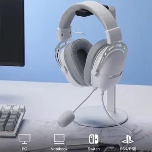 Redragon H376 WG AURORA RGB USB Gaming Headset White Edition, 7.1 Virtual Surround Sound, 40mm Audio Drivers, RGB Lighting Effects, USB Connectivity, Gaming Audio Headphones