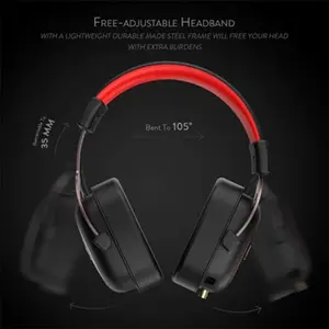 Redragon H510-1 ZEUS 2 7.1 Surround Wired Gaming Headset, 53mm High-Fidelity Audio Drivers, 7.1 Virtual Surround Sound, Detachable Noise-Reducing Microphone, Premium Wired Gaming Headphones