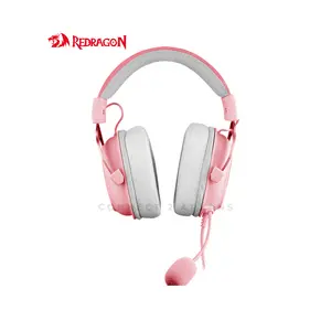 Redragon H510P Zeus Wired Gaming Headset, 7.1 Virtual Surround Sound, 53mm Audio Drivers, Detachable Noise-Cancelling Microphone, USB Gaming Headset