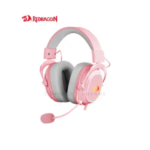 Redragon H510P Zeus Wired Gaming Headset, 7.1 Virtual Surround Sound, 53mm Audio Drivers, Detachable Noise-Cancelling Microphone, USB Gaming Headset
