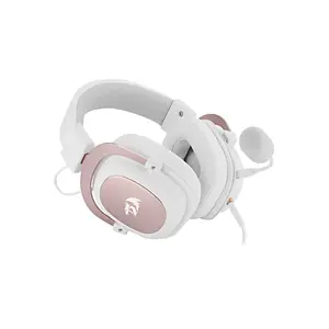 Redragon H510W ZEUS 2 7.1 Surround Wired Gaming Headset White Edition, 53mm High-Fidelity Audio Drivers, 7.1 Virtual Surround Sound, Detachable Noise-Reducing Microphone, Wired Gaming Headphones