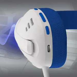 Redragon H848B IRE Wireless Gaming Headset Blue Edition, 7.1 Virtual Surround Sound, 40mm Audio Drivers, Detachable Noise-Reducing Microphone, Wireless Connectivity, Lightweight Gaming Headphones