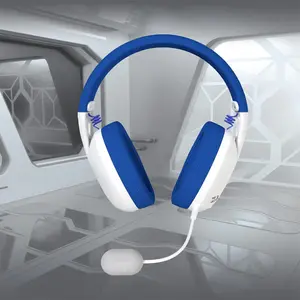 Redragon H848B IRE Wireless Gaming Headset Blue Edition, 7.1 Virtual Surround Sound, 40mm Audio Drivers, Detachable Noise-Reducing Microphone, Wireless Connectivity, Lightweight Gaming Headphones