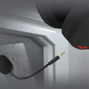 Redragon H848 IRE Wireless Gaming Headset Black Edition, Bluetooth Wireless Connectivity, 40mm Audio Drivers, Detachable Microphone Design, Lightweight Gaming Audio Headset