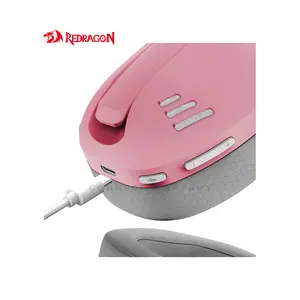 Redragon H848PK IRE PRO Wireless Gaming Headset Pink, Tri-Mode Wireless Connectivity, 7.1 Surround Sound, Detachable Microphone, Lightweight Gaming Headset