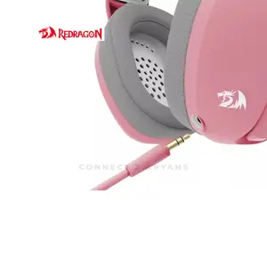 Redragon H848PK IRE PRO Wireless Gaming Headset Pink, Tri-Mode Wireless Connectivity, 7.1 Surround Sound, Detachable Microphone, Lightweight Gaming Headset