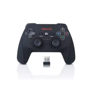 Redragon G808 HARROW Wireless Gaming Gamepad Controller, 2.4GHz Wireless Connectivity, Dual Vibration Feedback System, Ergonomic Console-Style Design, PC Gaming Controller for Immersive Gameplay