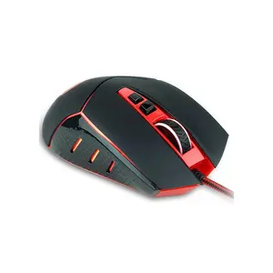 Redragon Inspirit M907 RGB Gaming Mouse, 14400 DPI Optical Sensor, Ergonomic Gaming Design, RGB Lighting Effects, Wired USB Connectivity, High-Precision Performance Gaming Mouse