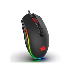 Redragon Invader M719 RGB Gaming Mouse, 10000 DPI Optical Sensor, Dedicated Fire Button Design, RGB Lighting Effects, Wired USB Connectivity, High-Performance FPS Gaming Mouse