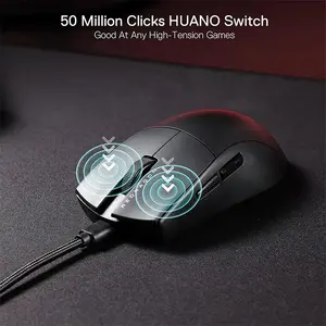 Redragon K1NG M996 Ultra-Light Wired Gaming Mouse, 26000 DPI Optical Sensor, 8000Hz Polling Rate, Ultra-Lightweight Design, High-Speed Wired USB Connectivity, Esports Gaming Mouse
