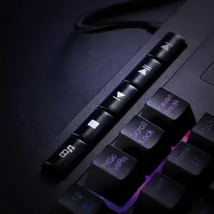 Redragon K512 SHIVA RGB Membrane Gaming Keyboard Black Edition, Full-Size Layout, Wired USB Connectivity, RGB Backlighting Effects, Dedicated Multimedia Controls, High-Performance Gaming Keyboard