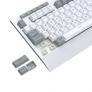 Redragon K525 WG Shiva Lite RGB Membrane Gaming Keyboard White Edition, Full-Size Layout, RGB Backlighting Effects, Dedicated Multimedia Controls, Wired USB Connectivity, Gaming Keyboard