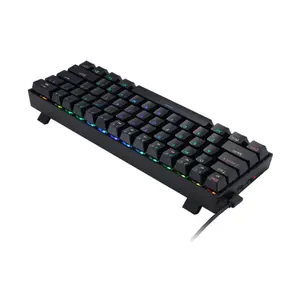 Redragon K530 RGB DRACONIC Pro Mechanical Gaming Keyboard Black Edition, 60% Compact Layout, Tri-Mode Wireless Connectivity, Red Mechanical Switches, RGB Backlighting Effects, High-Performance Gaming Keyboard