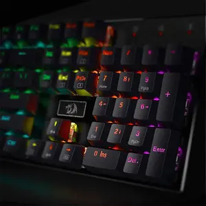 Redragon K556 DEVARAJAS RGB Mechanical Gaming Keyboard, Full-Size 104-Key Layout, Brown Mechanical Switches, Wired USB Connectivity, RGB Backlighting Effects, Premium Gaming Keyboard