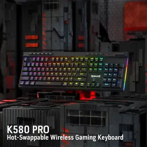 Redragon K580 VATA RGB Mechanical Gaming Keyboard Black Edition, Full-Size Layout, Wired USB Connectivity, Mechanical Switch Design, RGB Backlighting Effects, High-Performance Gaming Keyboard
