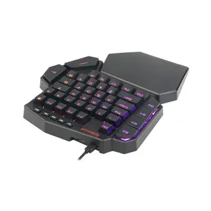 Redragon K585-KS DITI ELITE One-Handed RGB Mechanical Gaming Keyboard, Wired USB Connectivity, Programmable Keypad Design