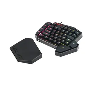 Redragon K585-KS DITI ELITE One-Handed RGB Mechanical Gaming Keyboard, Wired USB Connectivity, Programmable Keypad Design