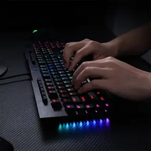 Redragon K586 BRAHMA RGB Mechanical Gaming Keyboard, Full-Size Layout, Wired USB Connectivity, Mechanical Switch Design, RGB Backlighting Effects, High-Performance Gaming Keyboard