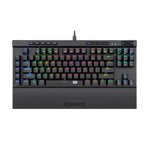 Redragon K587 MAGIC WAND PRO RGB Mechanical Gaming Keyboard, 87-Key Layout, Blue Mechanical Switches, RGB Backlighting Effects, Wired USB Connectivity, High-Performance Gaming Keyboard