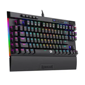 Redragon K587 MAGIC WAND PRO RGB Mechanical Gaming Keyboard, 87-Key Layout, Blue Mechanical Switches, RGB Backlighting Effects, Wired USB Connectivity, High-Performance Gaming Keyboard