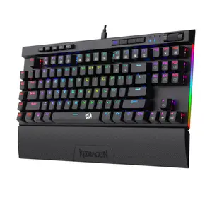 Redragon K587 MAGIC WAND PRO RGB Mechanical Gaming Keyboard, 87-Key Layout, Blue Mechanical Switches, RGB Backlighting Effects, Wired USB Connectivity, High-Performance Gaming Keyboard