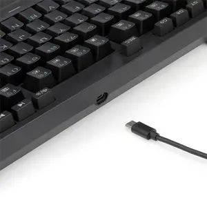 Redragon K588 BROADSWORD RGB Mechanical Gaming Keyboard, Detachable Wrist Rest, Wired USB Connectivity, Black Edition
