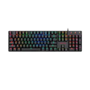 Redragon K589 SHRAPNEL RGB Mechanical Gaming Keyboard, 104-Key Full-Size Layout, Red Mechanical Switches, RGB Backlighting Effects, Anti-Ghosting Technology, Wired USB Gaming Keyboard