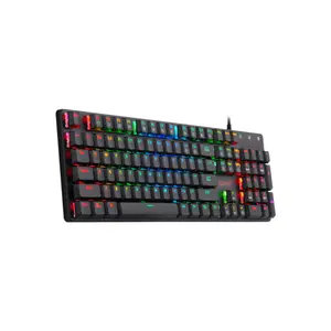 Redragon K589 SHRAPNEL RGB Mechanical Gaming Keyboard, 104-Key Full-Size Layout, Red Mechanical Switches, RGB Backlighting Effects, Anti-Ghosting Technology, Wired USB Gaming Keyboard