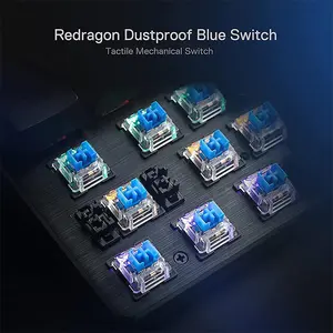 Redragon K608 VALHEIM Rainbow Mechanical Gaming Keyboard, Blue Switches, Wired USB Connectivity, Rainbow Backlighting