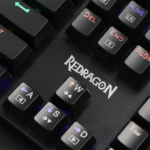 Redragon K608 VALHEIM Rainbow Mechanical Gaming Keyboard, Blue Switches, Wired USB Connectivity, Rainbow Backlighting