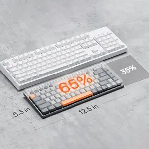 Redragon K609-GG-RGB PRO HORUS 65% Mechanical Gaming Keyboard, Wireless Connectivity, Compact Layout, Hot-Swappable Design