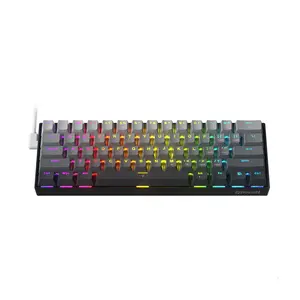 Redragon K617GG B-RGB FIZZ Rapid Trigger Mechanical Gaming Keyboard, 61-Key Compact 60% Layout, Rapid Trigger Technology, 8000Hz Polling Rate, RGB Backlighting Effects, Wired USB Connectivity