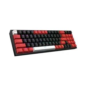 Redragon K628 POLLUX Pro BRW RGB Mechanical Gaming Keyboard, 75% Compact Layout, Tri-Mode Wireless Connectivity, Mechanical Switch Design, RGB Backlighting Effects, High-Performance Wireless Gaming Keyboard