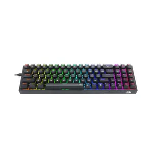 Redragon K628 POLLUX RGB Mechanical Gaming Keyboard Black Edition, 75% Compact Layout, Wired USB Connectivity, Mechanical Switch Design, RGB Backlighting Effects, High-Performance Gaming Keyboard