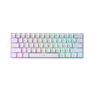 Redragon K630 DRAGON BORN RGB Mechanical Gaming Keyboard, 60% Compact Layout, Wired USB Connectivity, White Edition