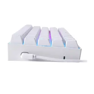 Redragon K630 DRAGON BORN RGB Mechanical Gaming Keyboard, 60% Compact Layout, Wired USB Connectivity, White Edition