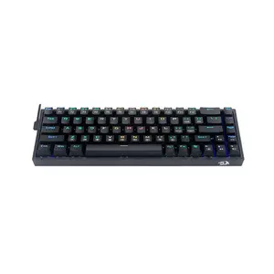 Redragon K631 CASTOR RGB Mechanical Gaming Keyboard, 65% Compact Layout, Wired USB Connectivity, Mechanical Switch Design, RGB Backlighting Effects, High-Performance Gaming Keyboard